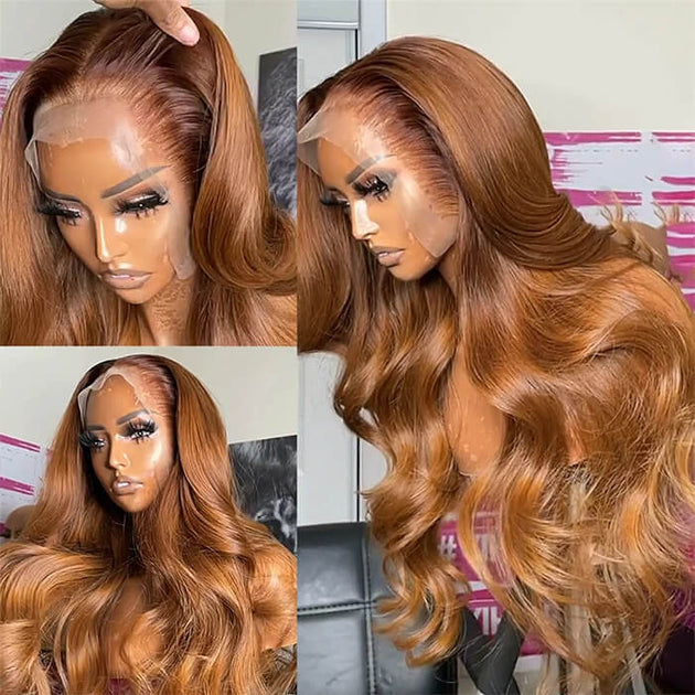 Auburn Human Hair Wig | #30 Hair Color Chestnut Brown Wig – Hermosa Hair